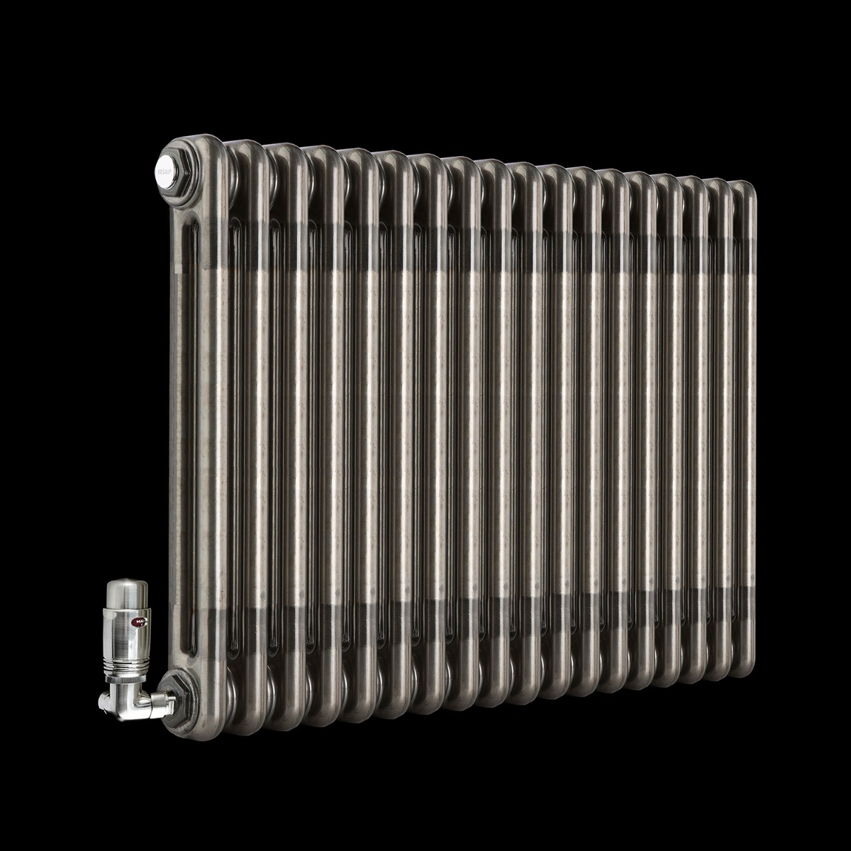 Custom 2 Column 500mm High Bare Lacquered Metal Radiators