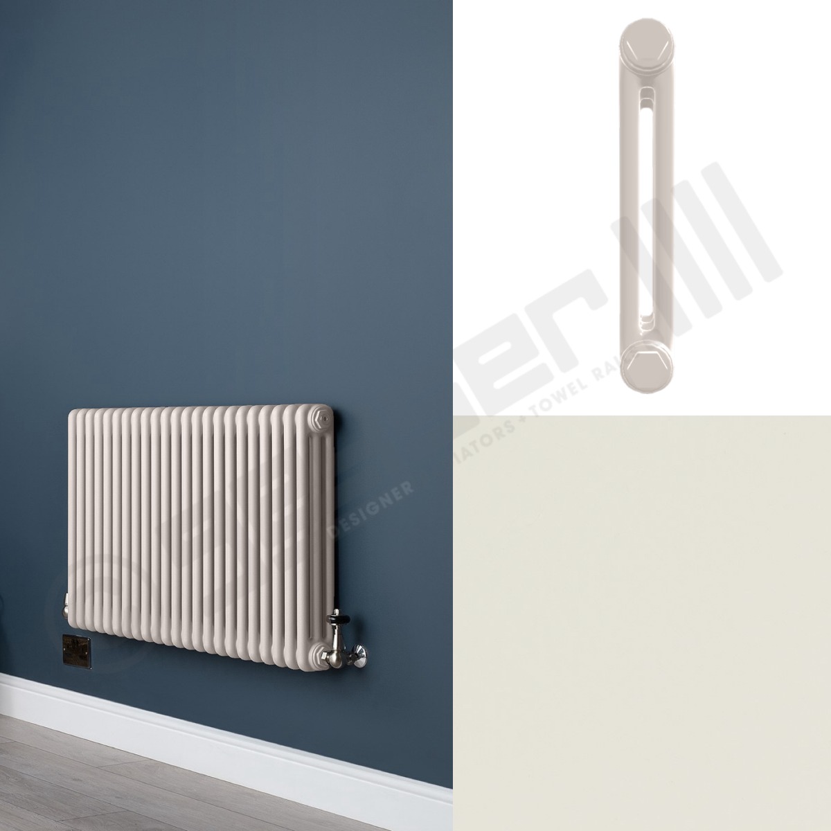 2 Column Matt White Living Room Radiator