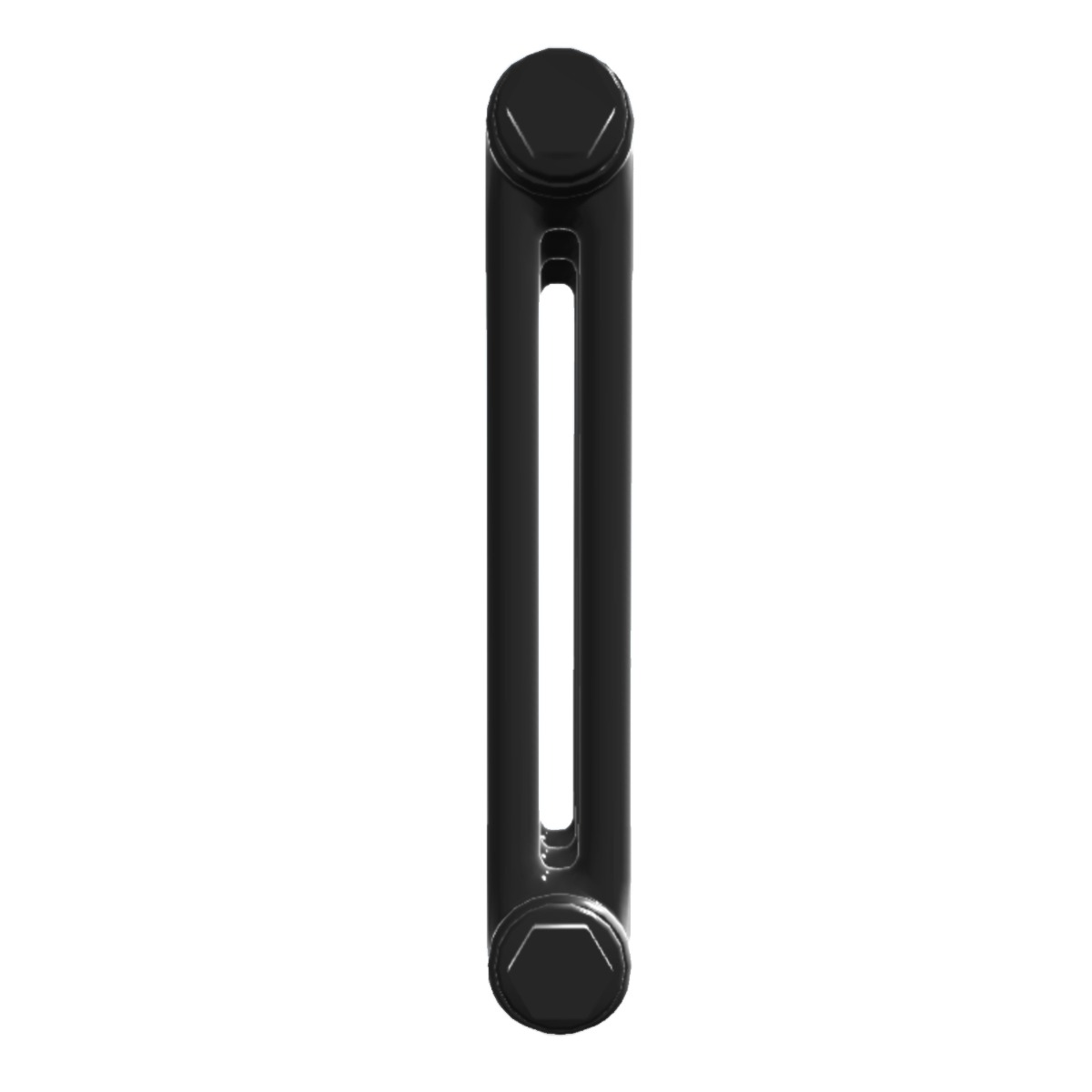Custom 2 Column 1500mm High Quartz Matt Black Radiators