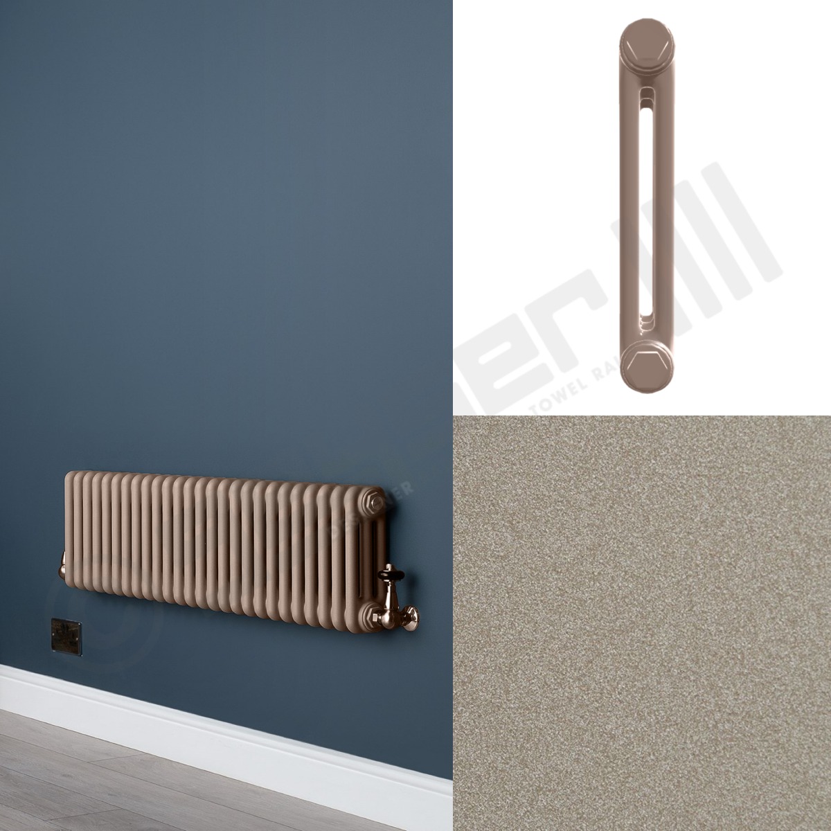 2 Column Sand Low Level Radiator