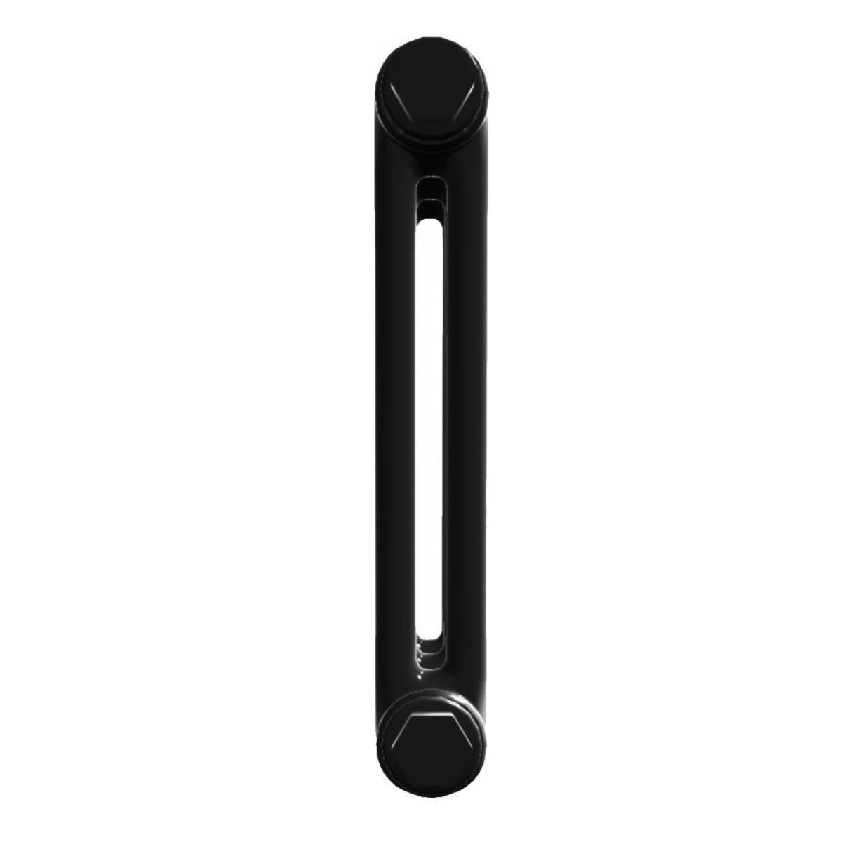 Custom 2 Column 1800mm High Textured Matt Black Radiators