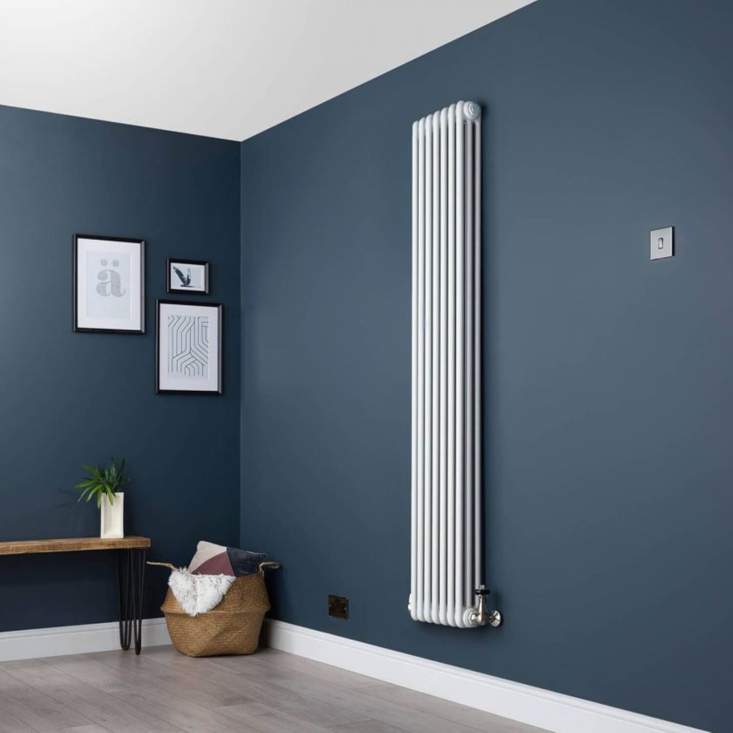 Old Style White Traditional 3 Column 1800mm x 288mm Radiator
