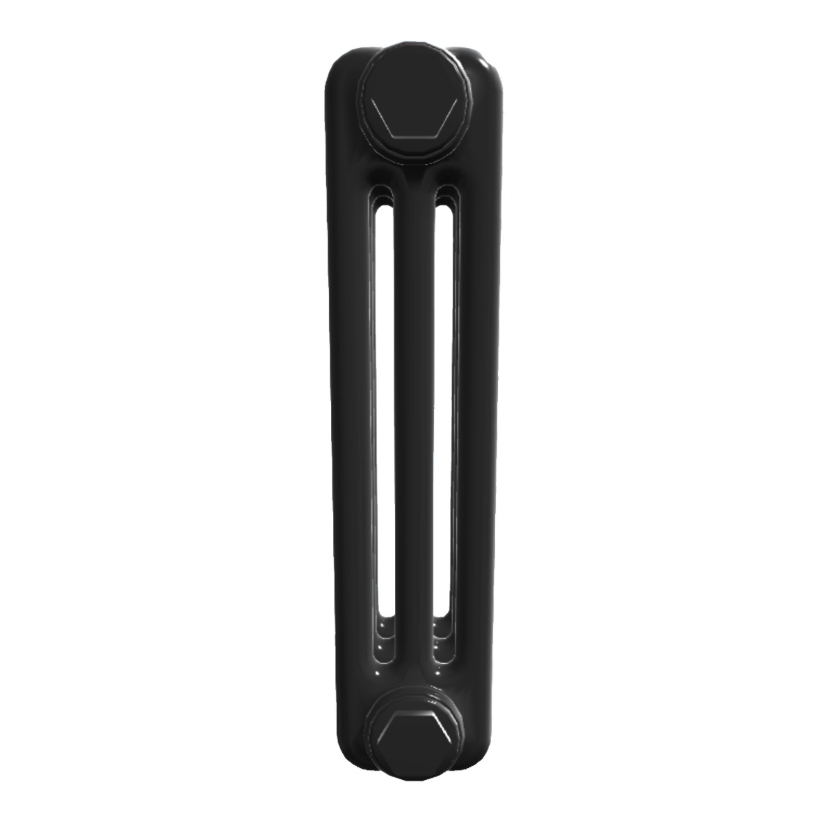 Custom 3 Column 300mm High Quartz Matt Black Radiators