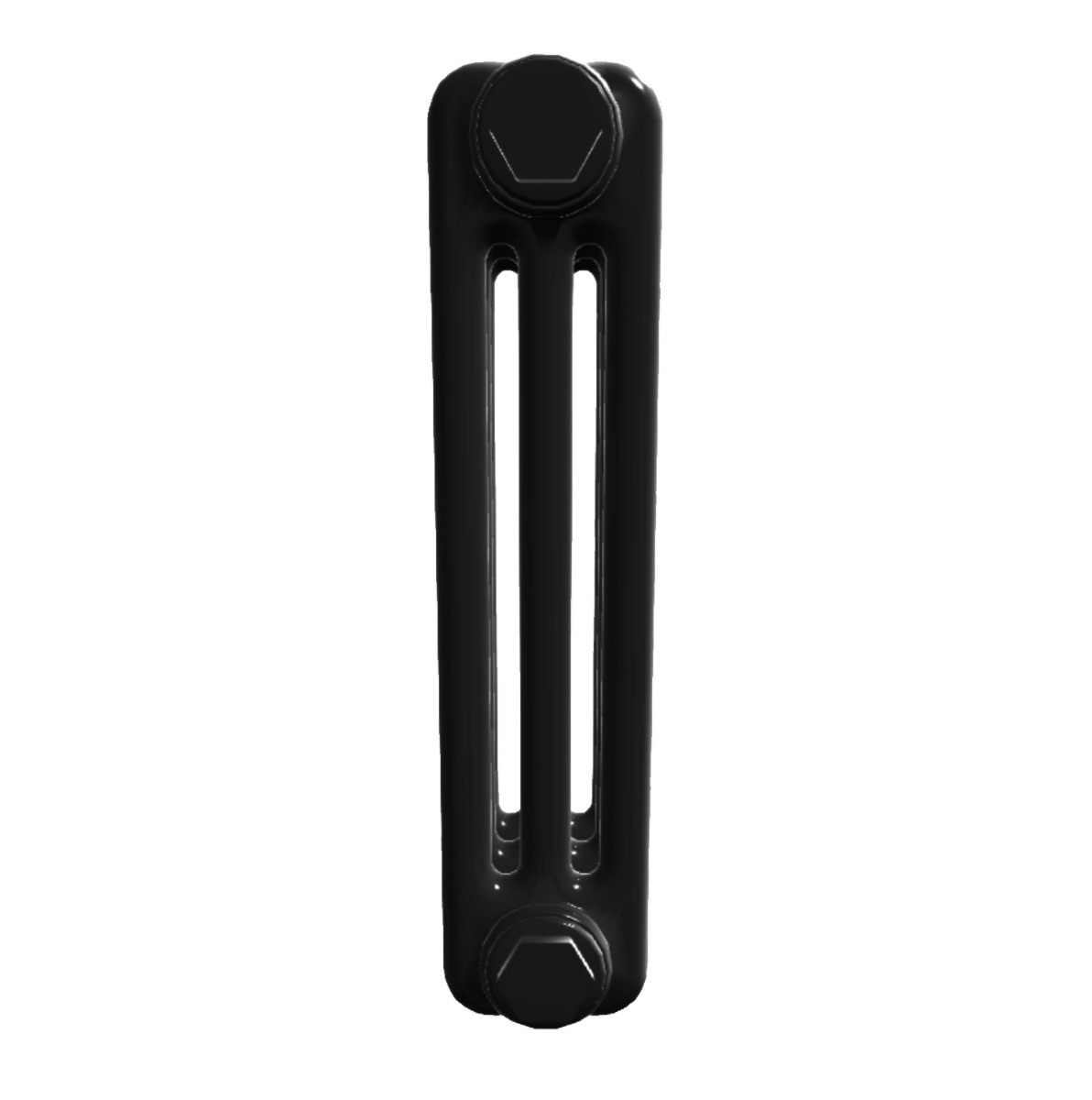 Custom 3 Column 1500mm High Textured Matt Black Radiators