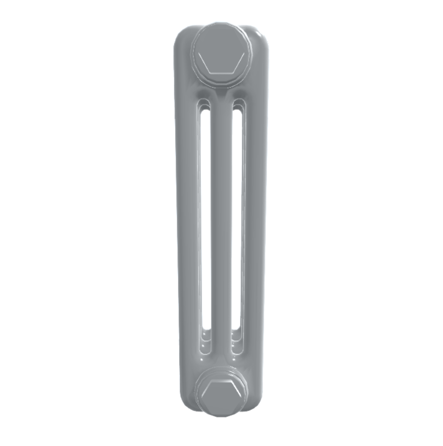3 Column Low Level Matt Textured Light Grey Radiator