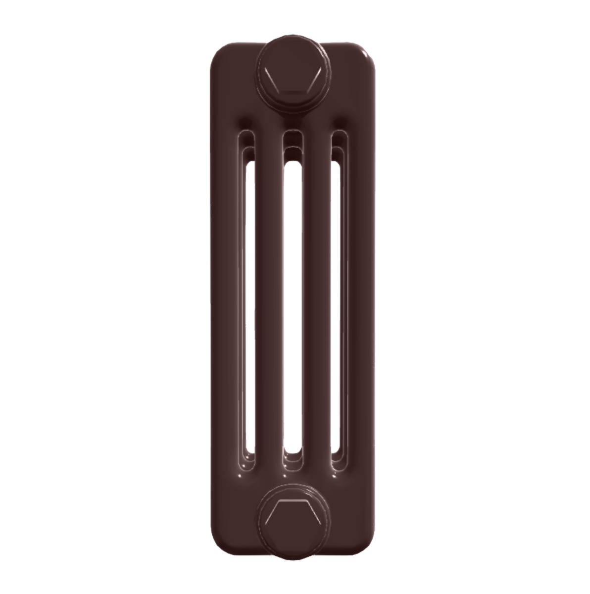 Custom 4 Column 600mm High Chocolate Brown Radiators
