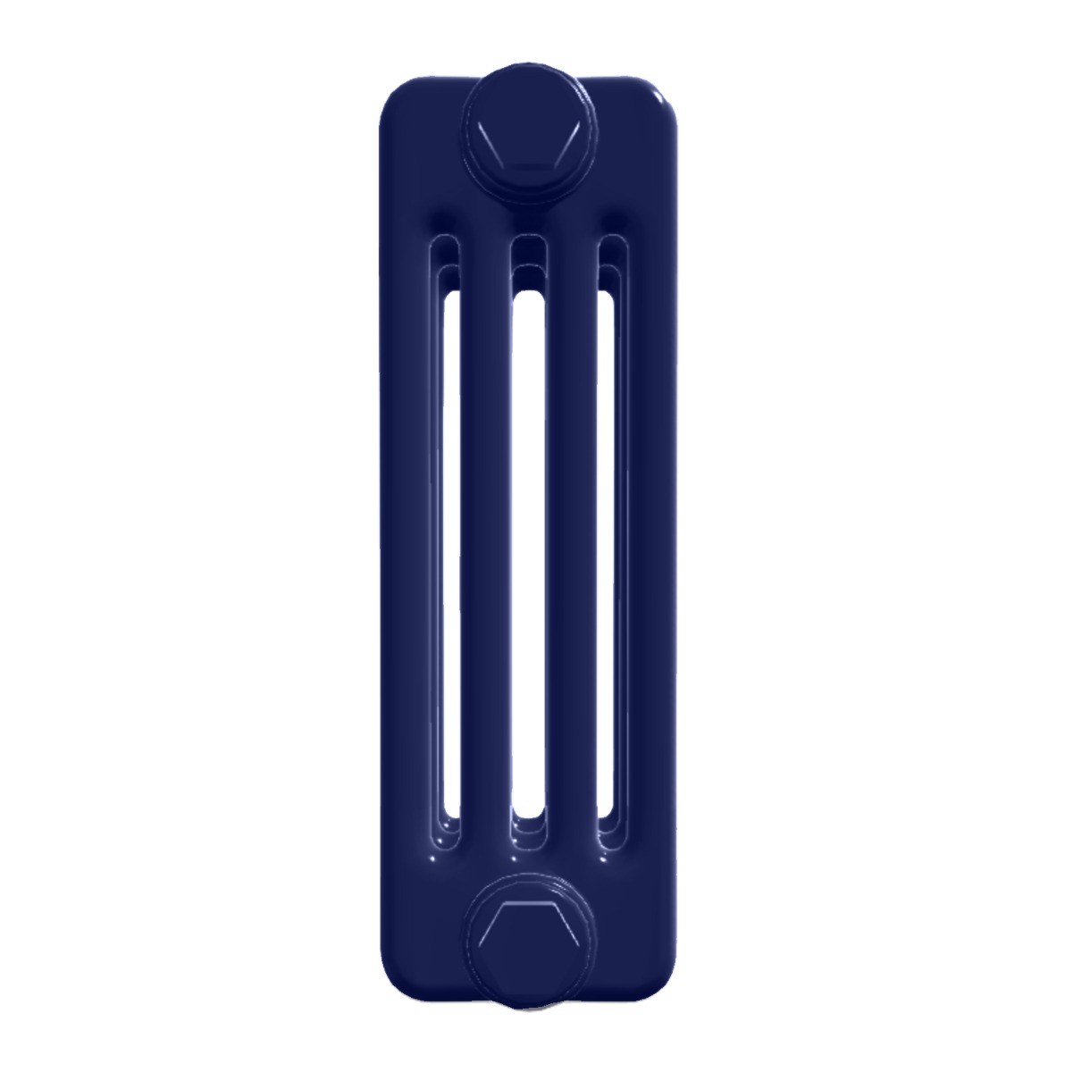 Custom 4 Column 500mm High Dark Blue Radiators