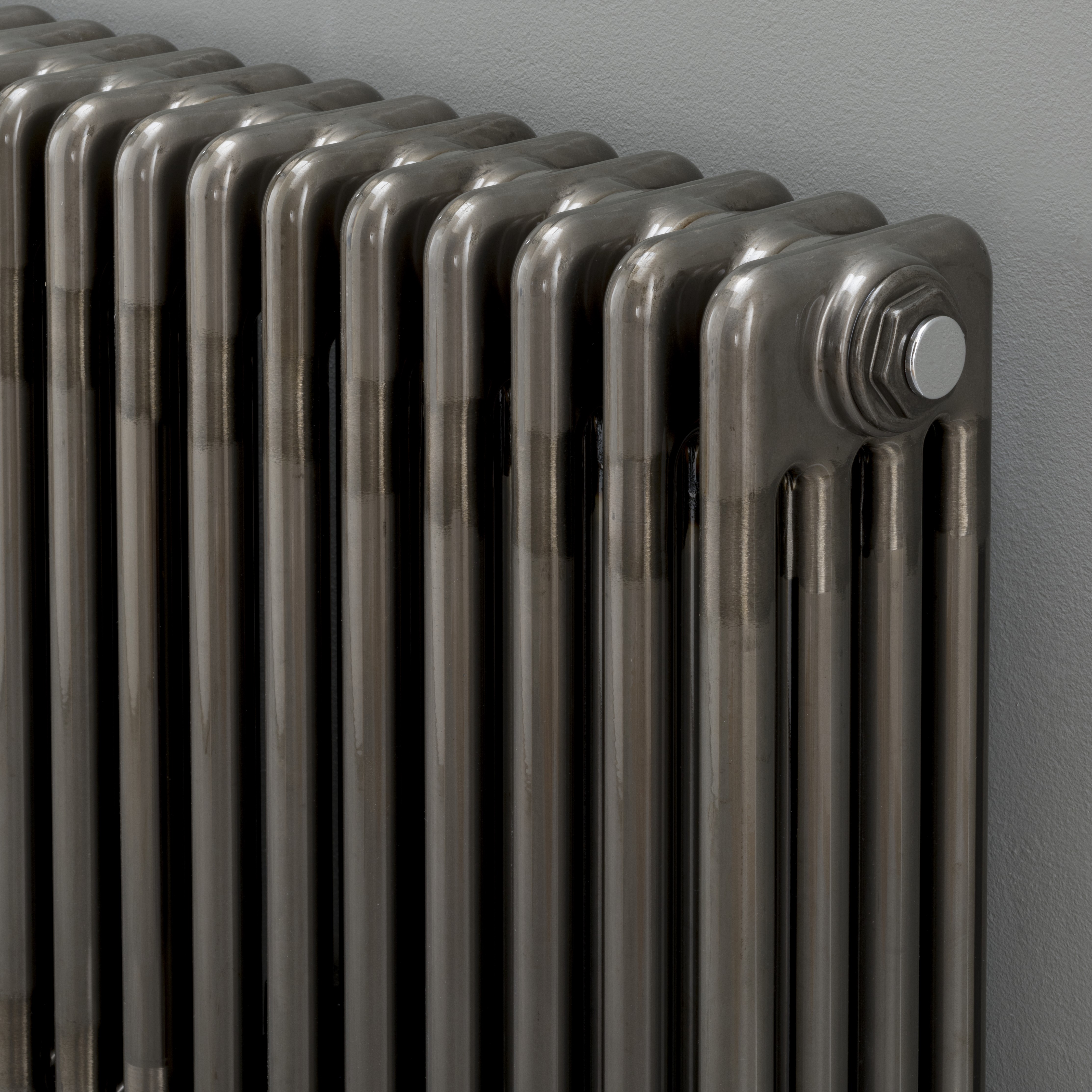 Custom 4 Column 600mm High Bare Lacquered Metal Radiators