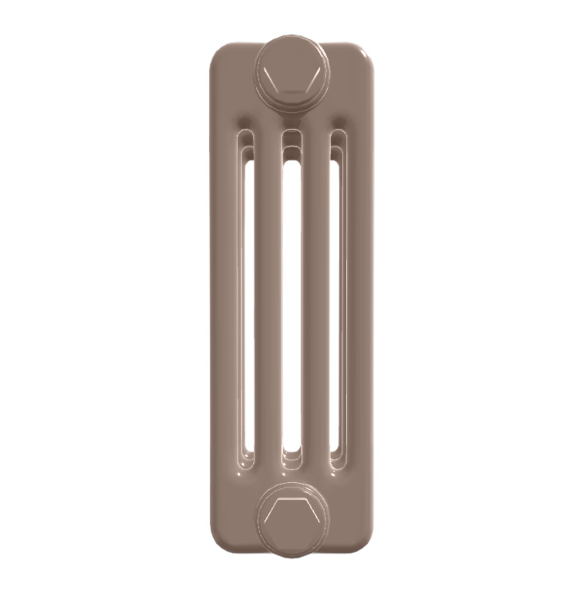 Custom 4 Column 500mm High Sand Brown Radiators