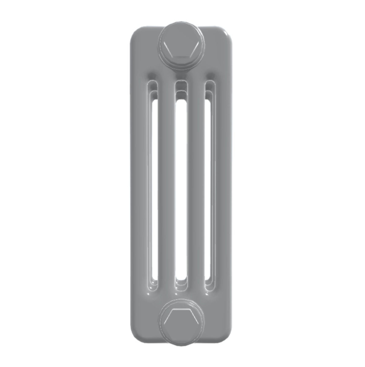 Custom 4 Column 300mm High Smooth Matt Light Grey Radiators