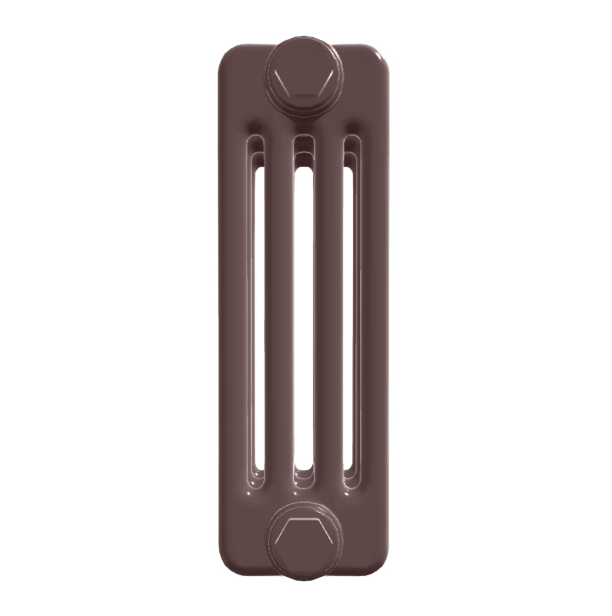 Custom 4 Column 600mm High Tobacco Brown Radiators
