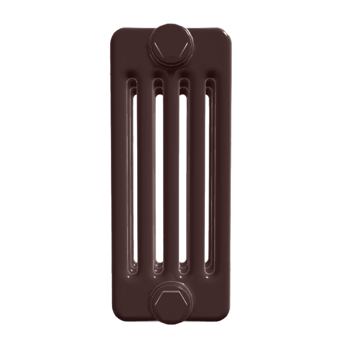 Custom 5 Column 600mm High Chocolate Brown Radiators