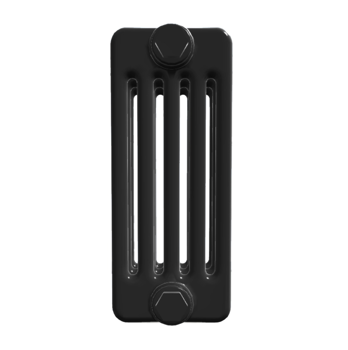 Custom 5 Column 500mm High Quartz Matt Black Radiators