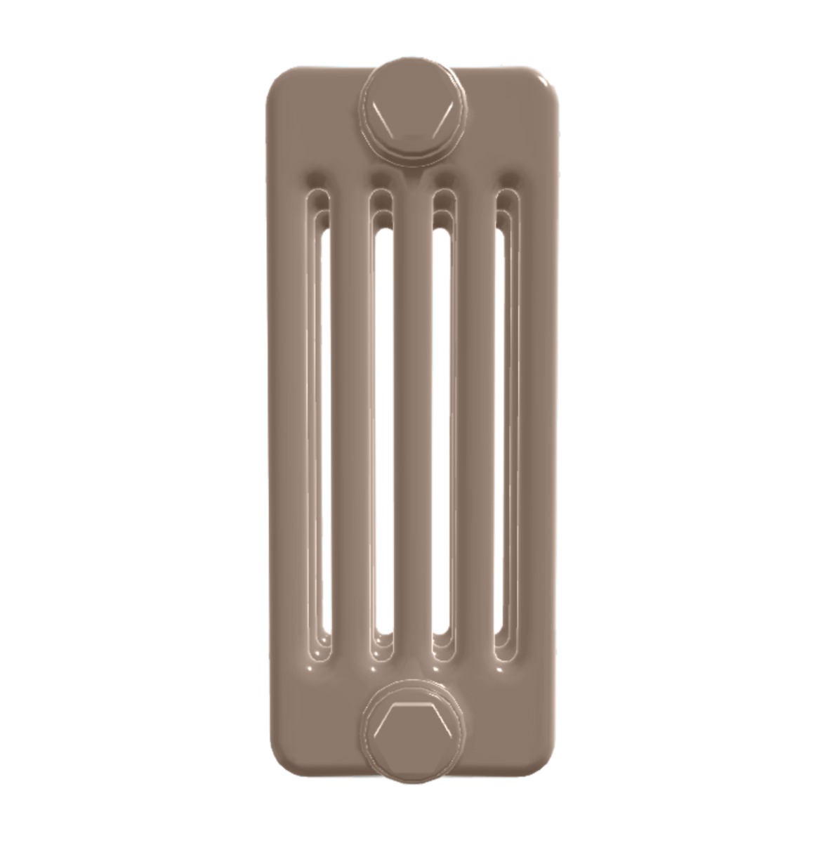 Custom 5 Column 400mm High Sand Brown Radiators