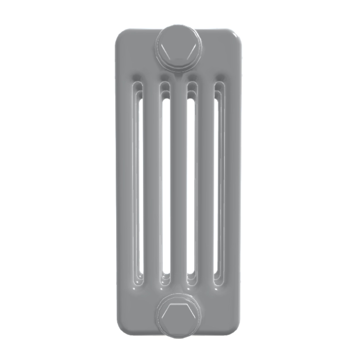 Custom 5 Column 600mm High Smooth Matt Light Grey Radiators