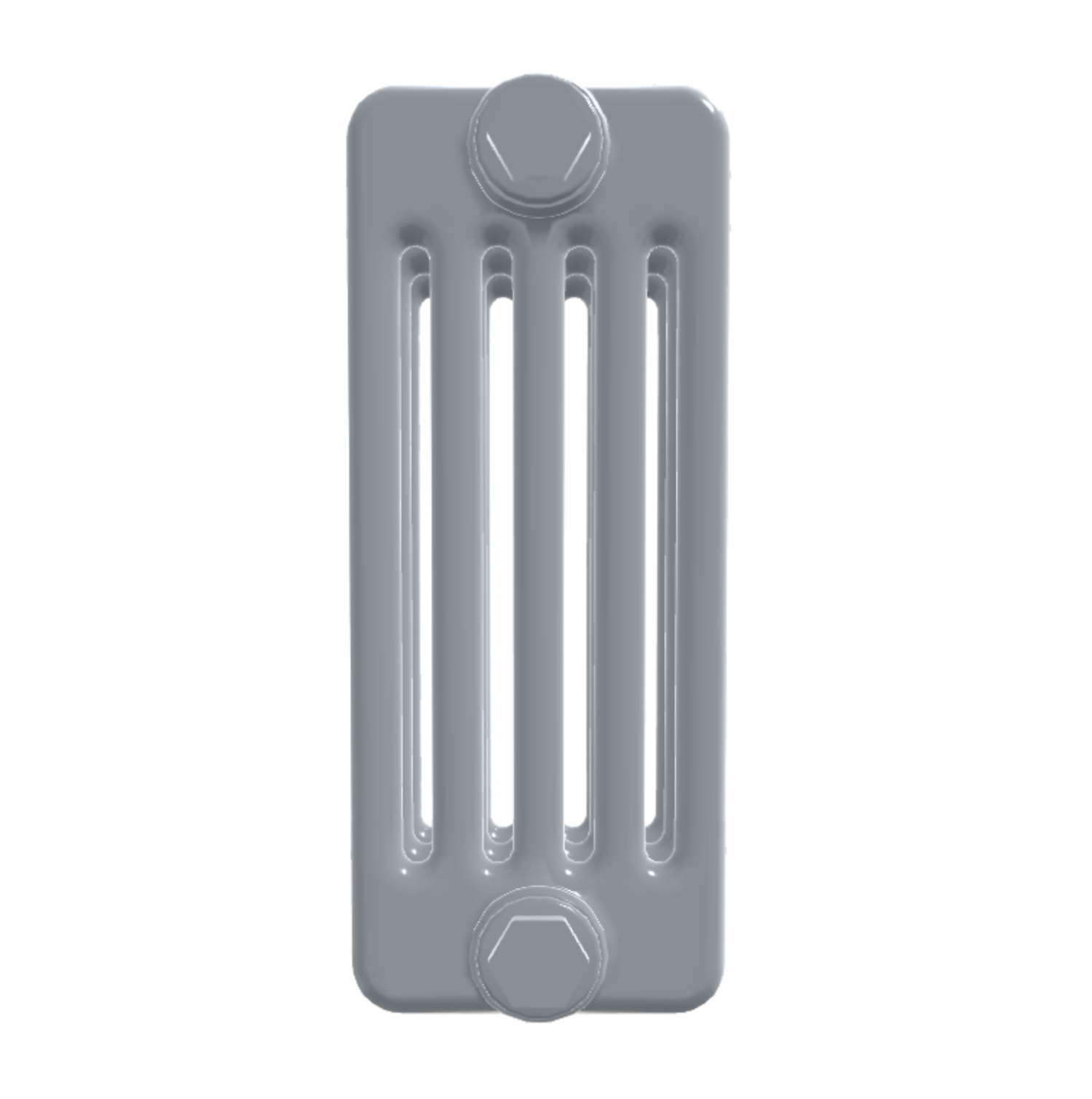 5 Column Low Level Matt Textured Light Grey Radiator