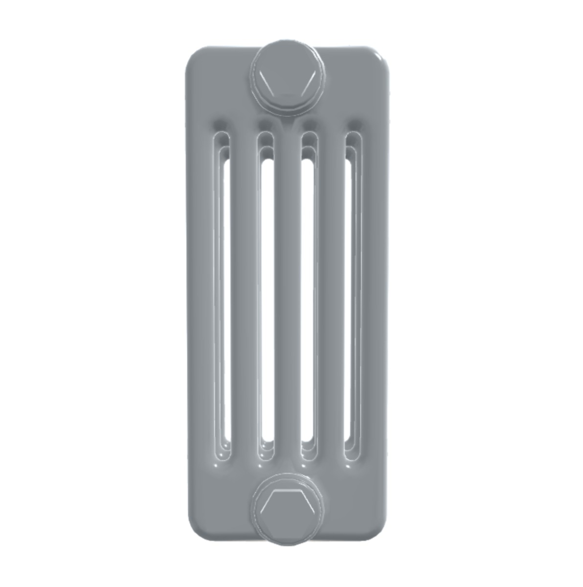 Custom 5 Column 600mm High Textured Matt Light Grey Radiators