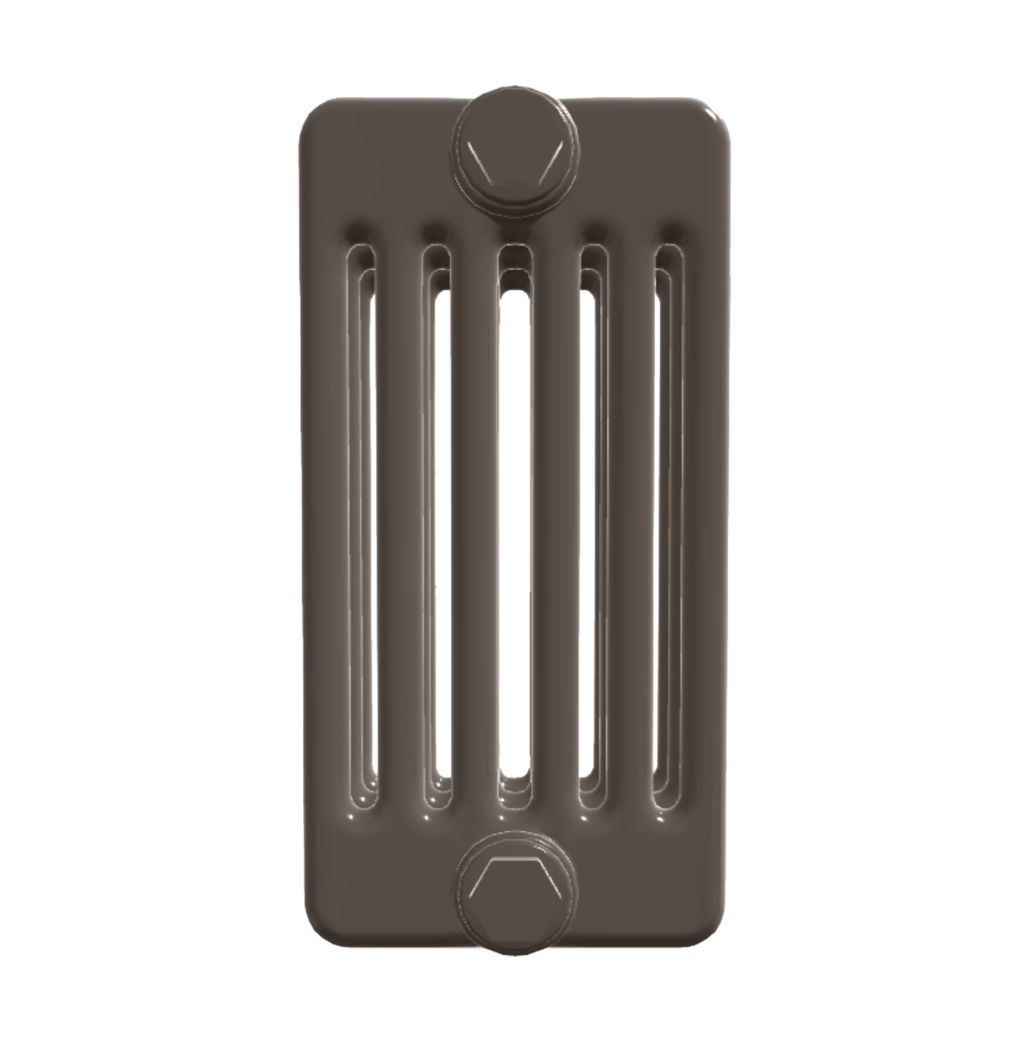 6 Column Low Level Mid Grey Radiator