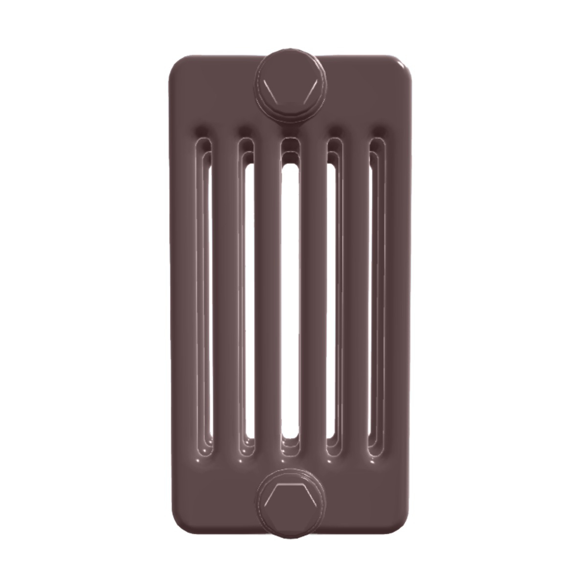 Custom 6 Column 400mm High Tobacco Brown Radiators
