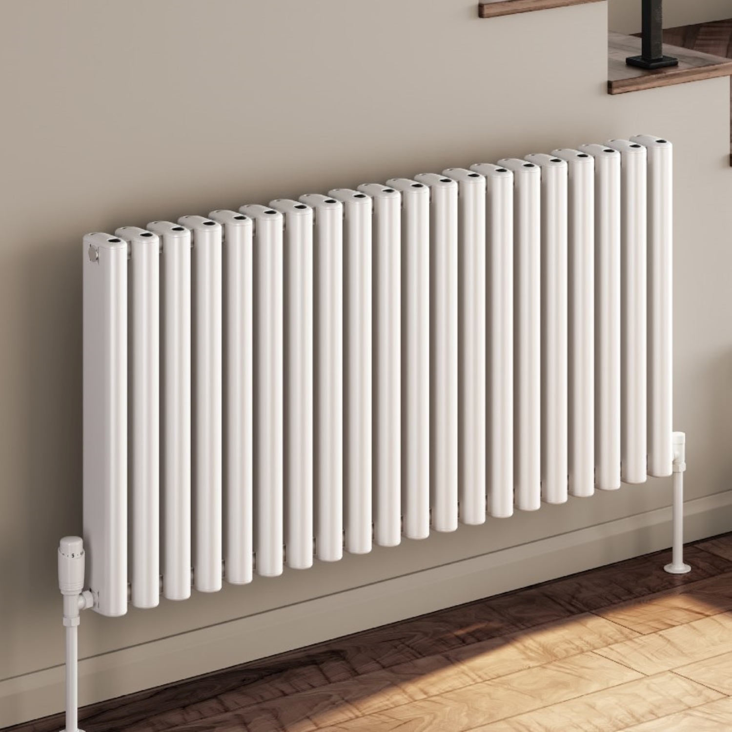 Bradford High Output Aluminium White Horizontal Radiator