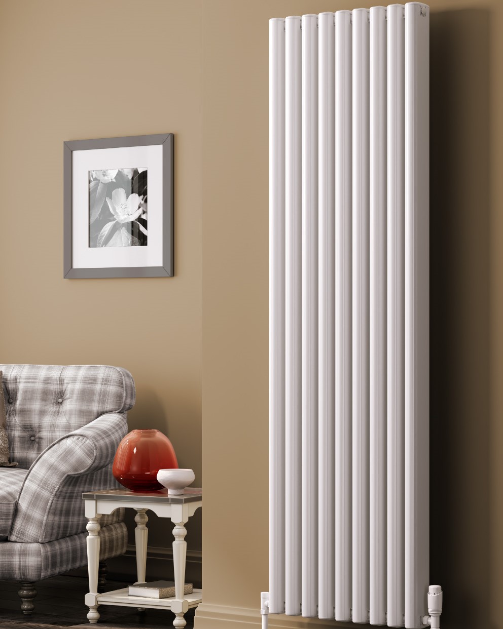 Bradford High Output Aluminium White Vertical Radiator