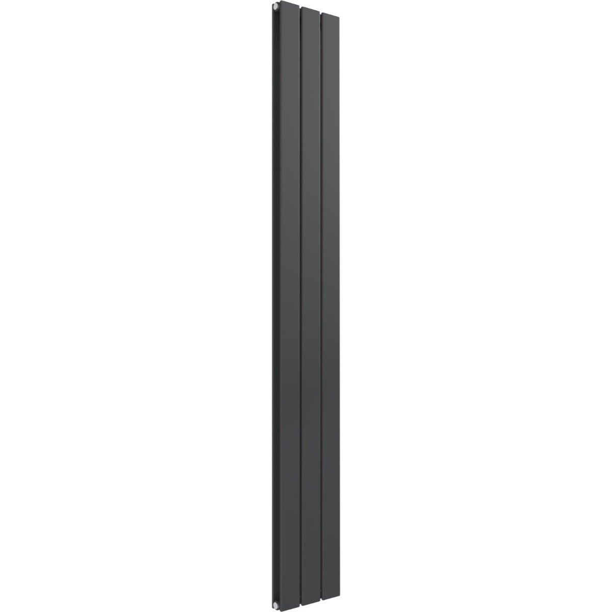 Cardiff double panel vertical designer radiator in anthracite grey 1600mm high x 218mm wide