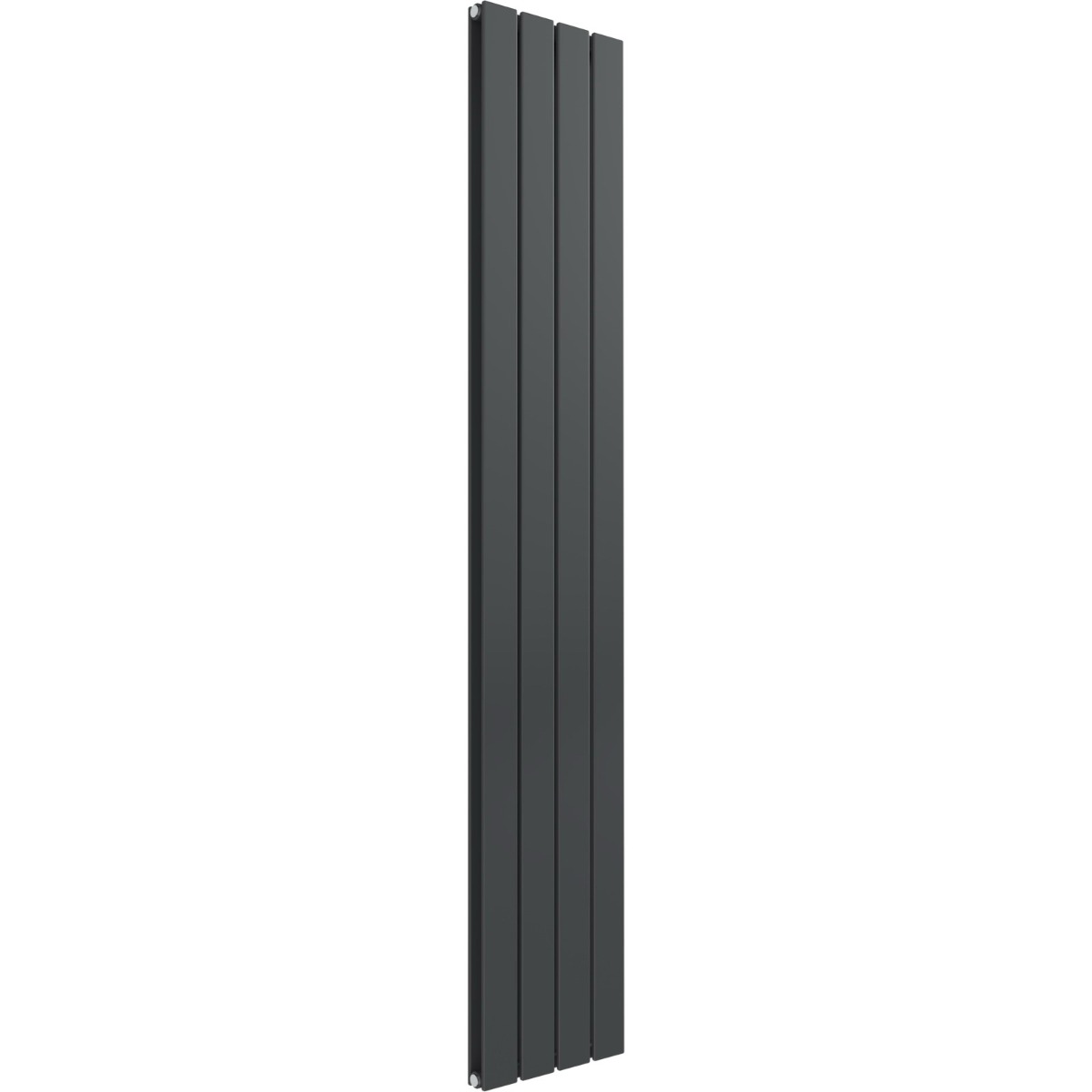 Cardiff double panel vertical designer radiator in anthracite grey 1600mm high x 292mm wide