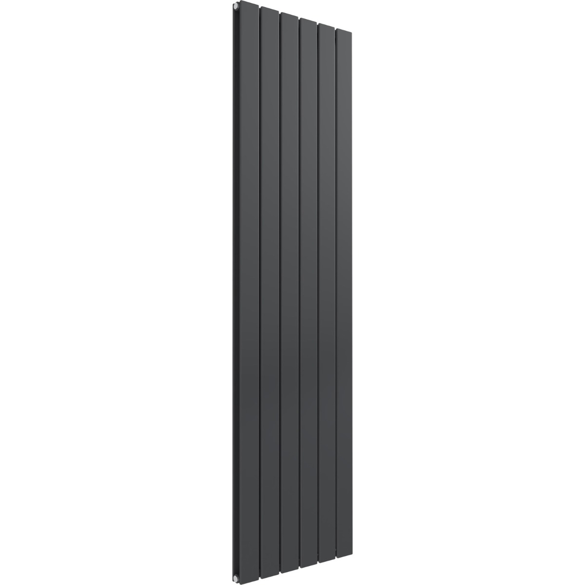 Cardiff double panel vertical designer radiator in anthracite grey 1600mm high x 440mm wide