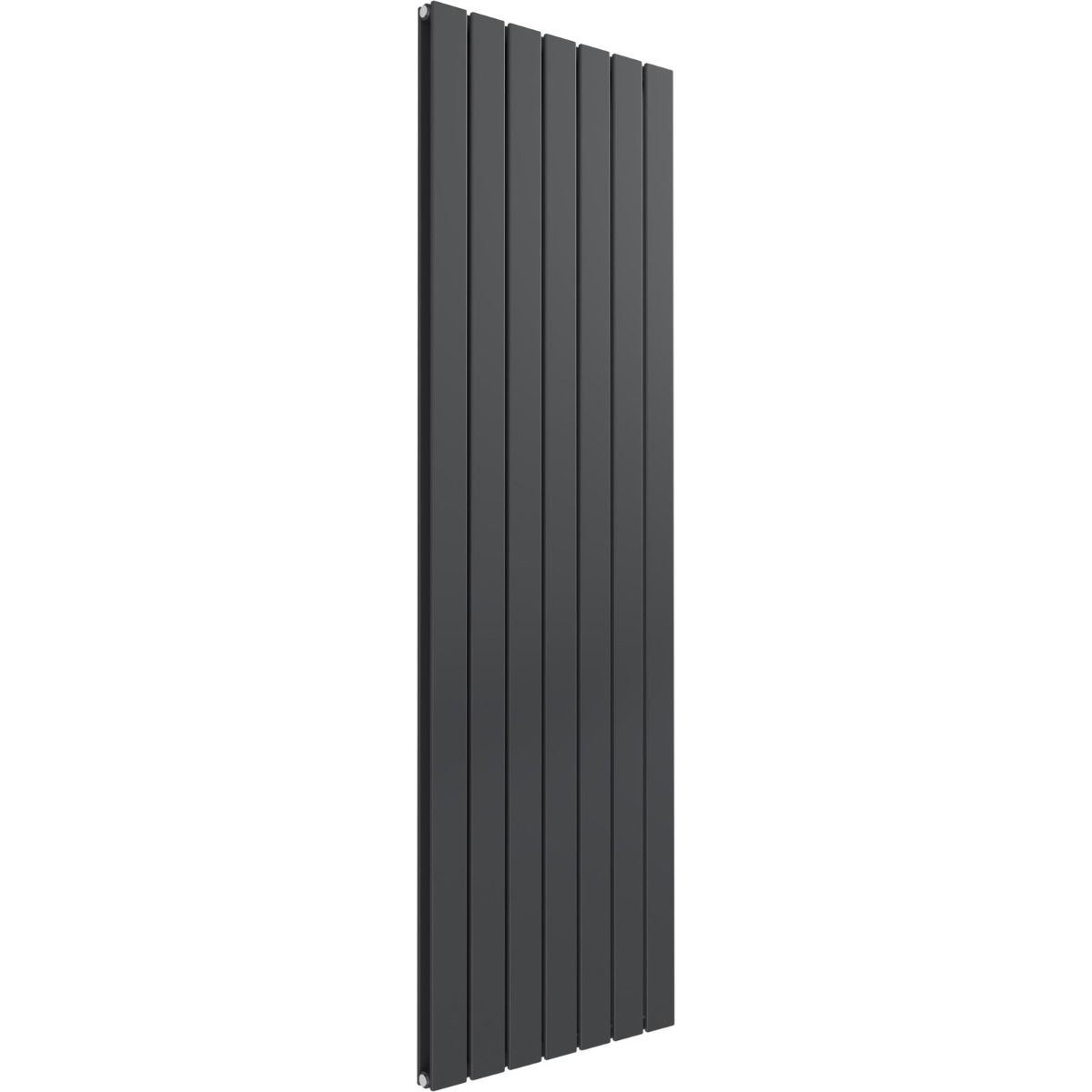 Cardiff double panel vertical designer radiator in anthracite grey 1800mm high x 514mm wide
