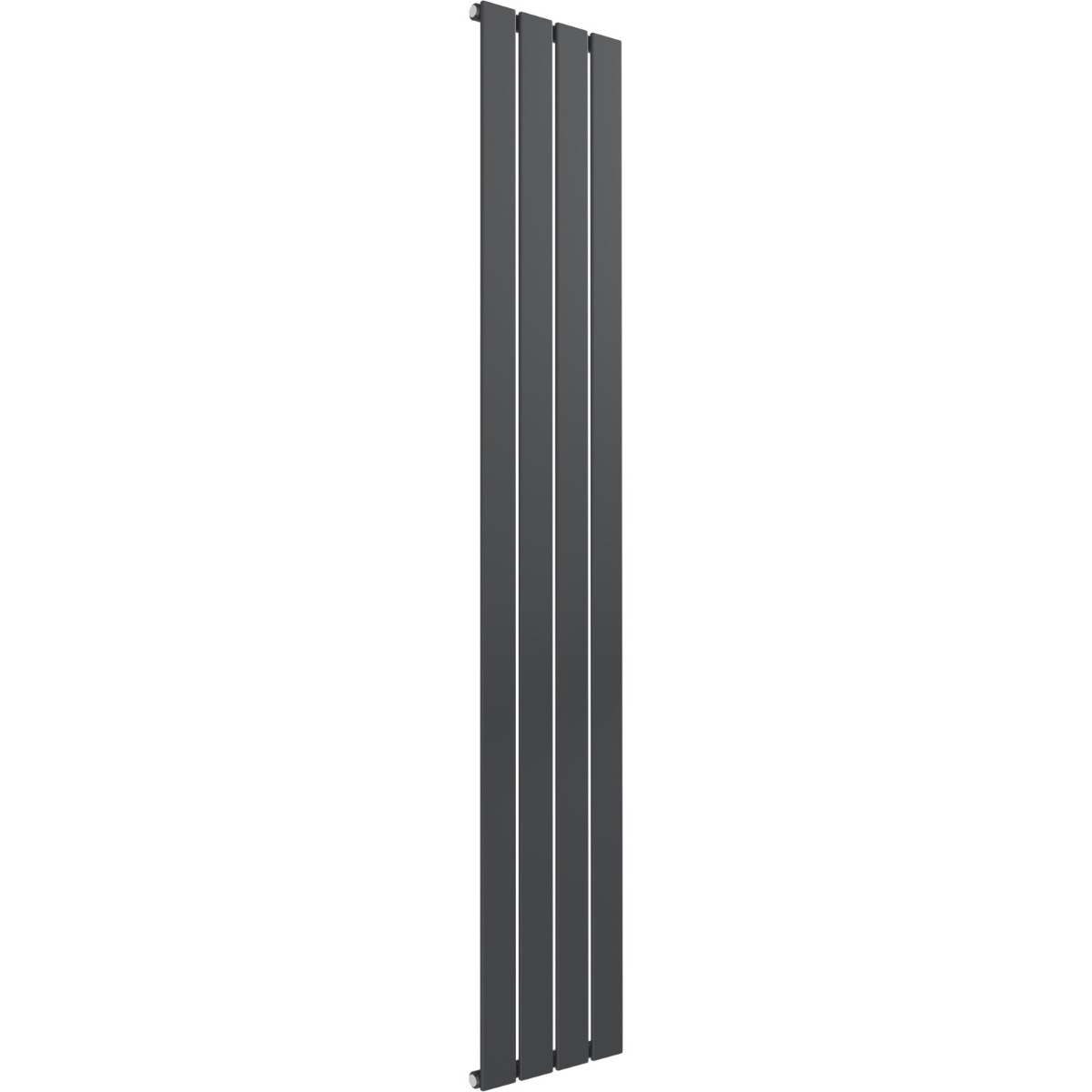 Cardiff single panel vertical designer radiator in anthracite grey 1600mm high x 292mm wide