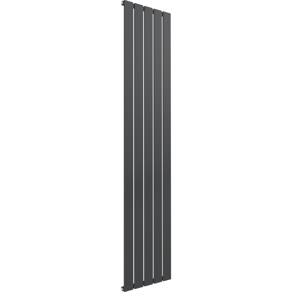 Cardiff single panel vertical designer radiator in anthracite grey 1600mm high x 366mm wide