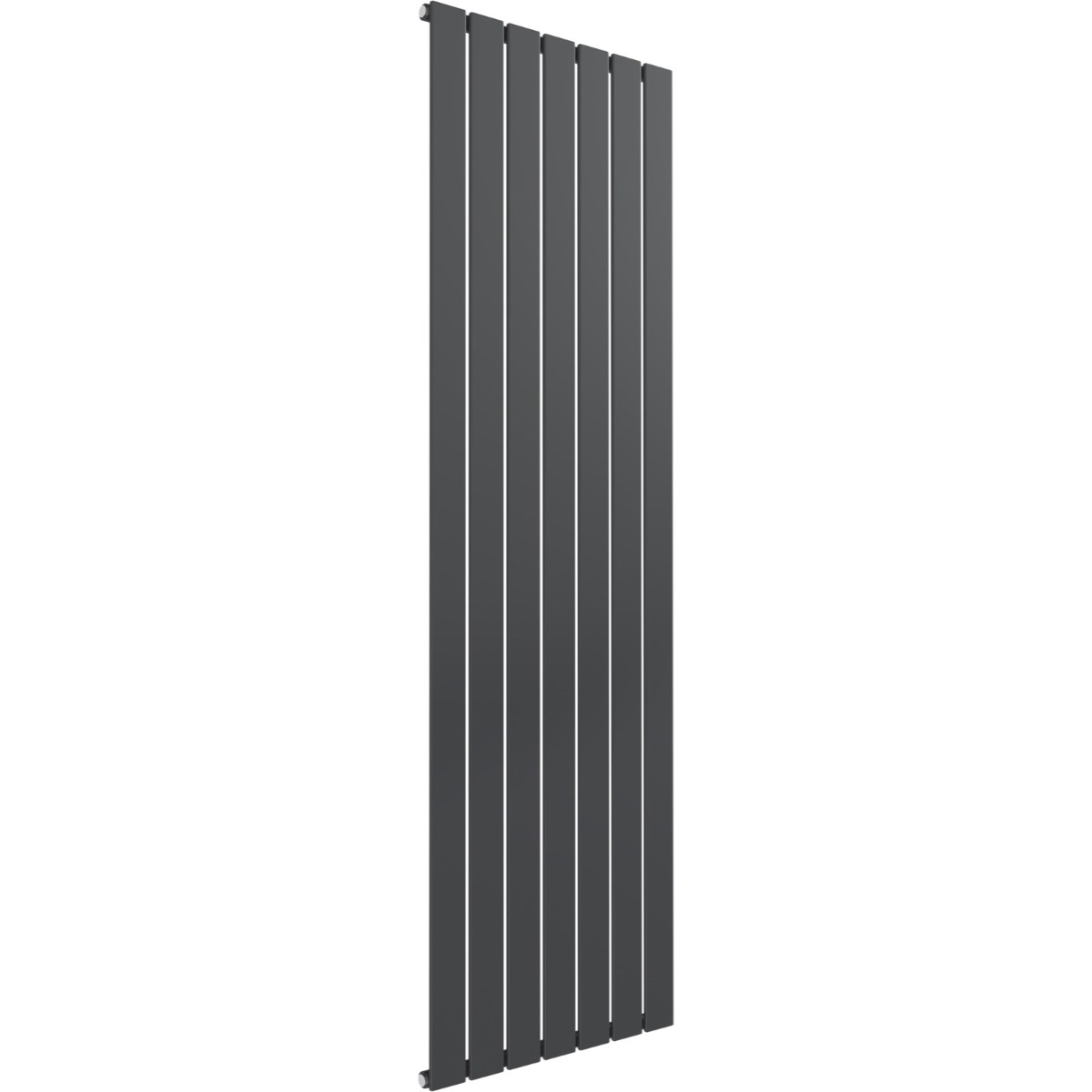 Cardiff single panel vertical designer radiator in anthracite grey 1800mm high x 514mm wide