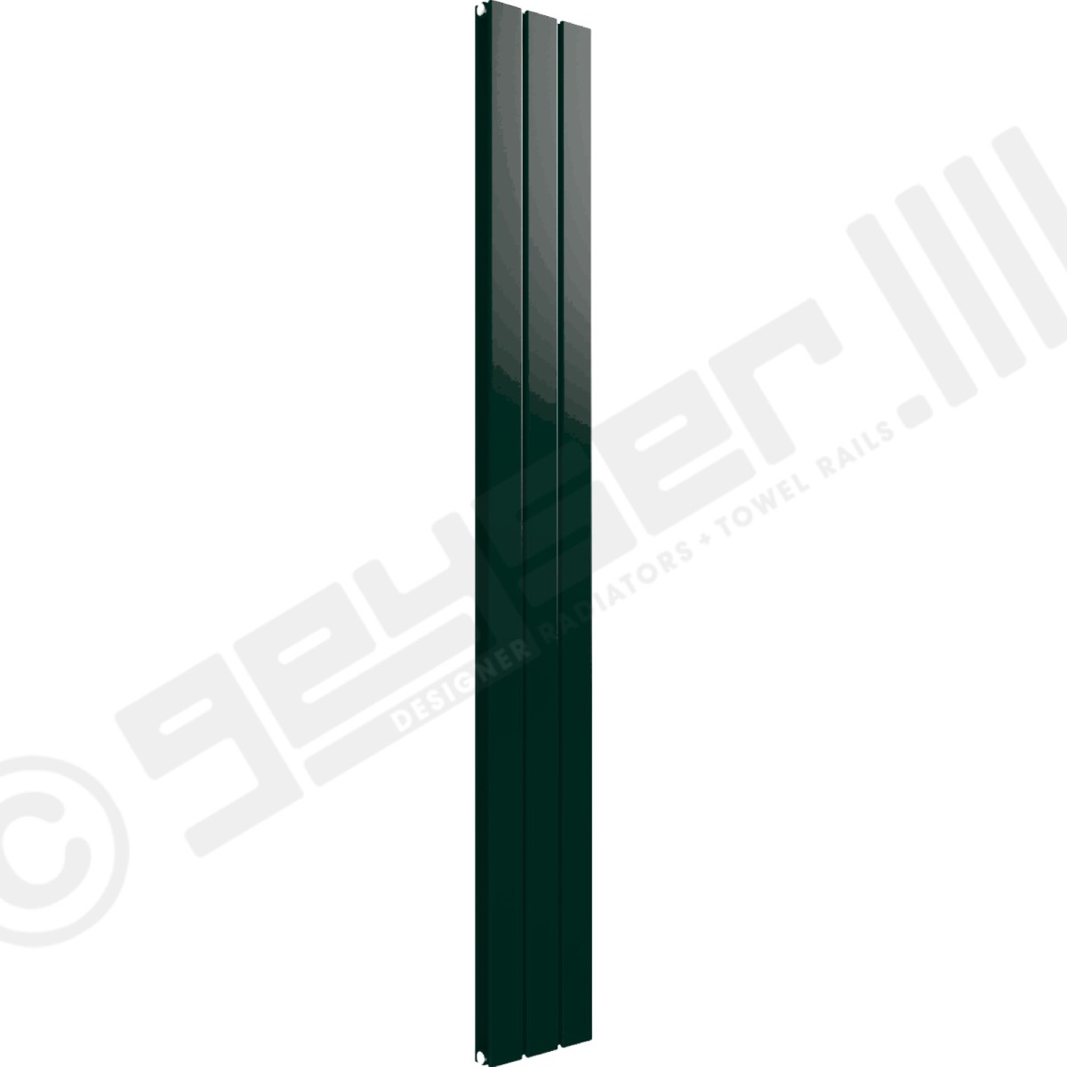 Cardiff Special Vertical Double Panel Radiator 1800mm x 218mm in British Racing Green RAL 6005