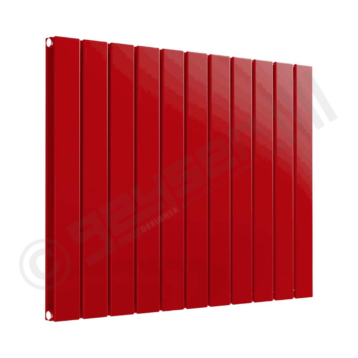 Cardiff Special Horizontal Double Panel Radiator 600mm x 810mm in Carmine Red RAL 3002