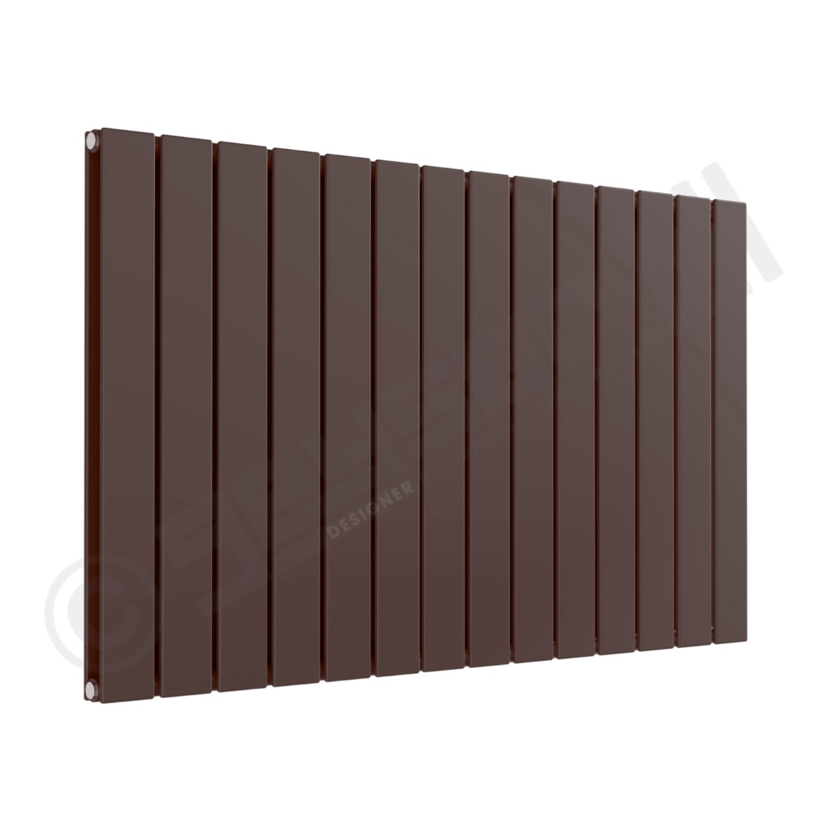 Cardiff Special Horizontal Double Panel Radiator 600mm x 1032mm in Chocolate Brown RAL 8017