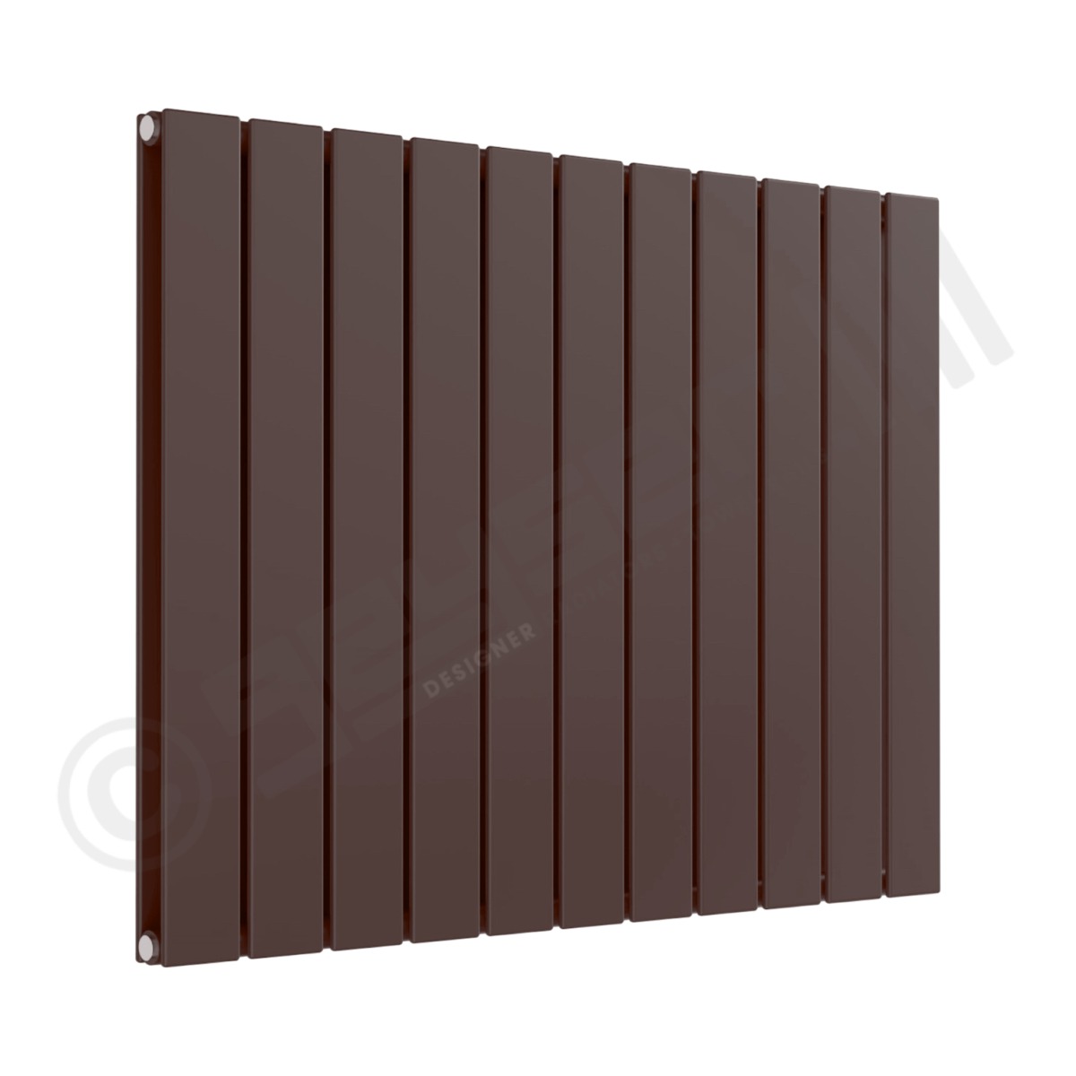 Cardiff Special Horizontal Double Panel Radiator 600mm x 810mm in Chocolate Brown RAL 8017