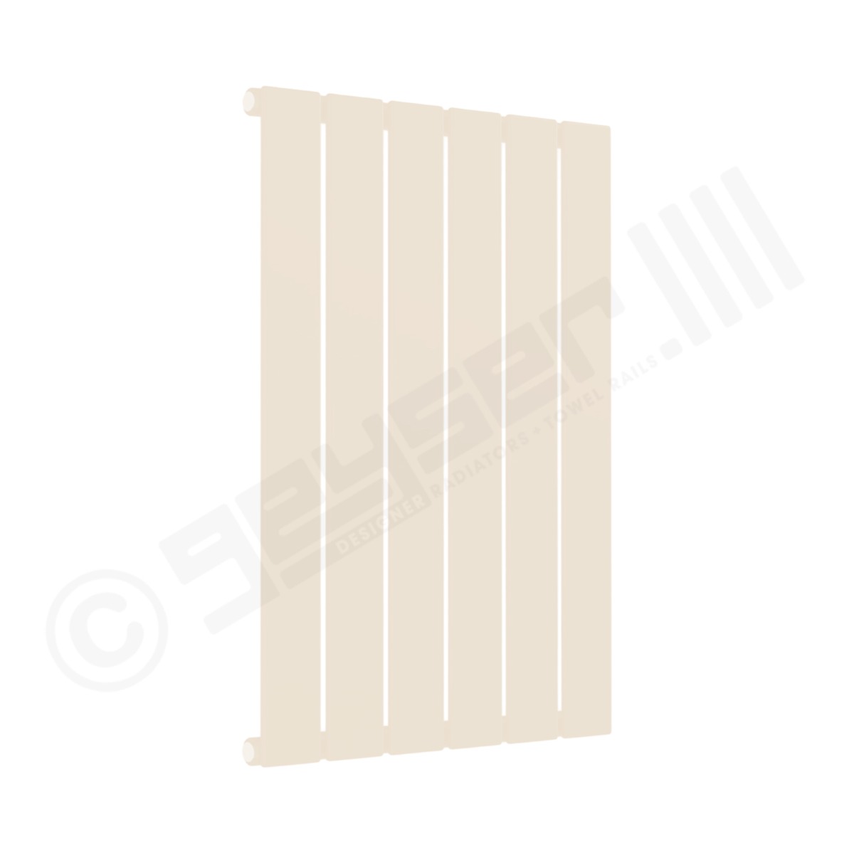 Cardiff Special Flat Horizontal Single Panel Designer Radiator 600mm x 440mm in Pale Beige RAL 1001