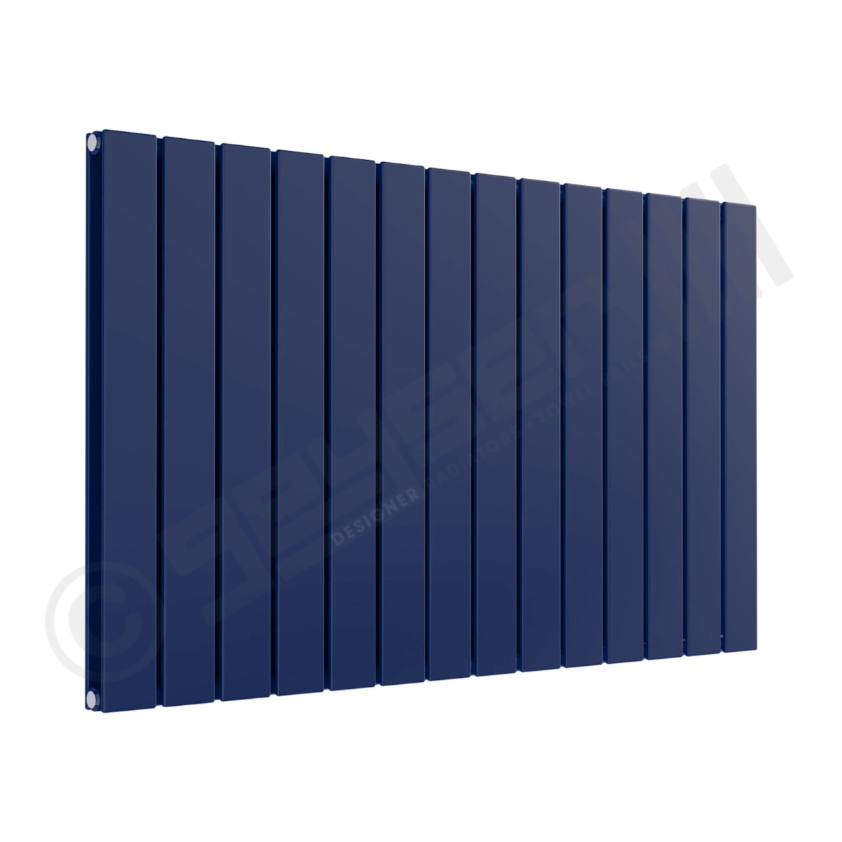 Cardiff Special Horizontal Double Panel Radiator 600mm x 1032mm in Dark Sapphire Blue RAL 5003