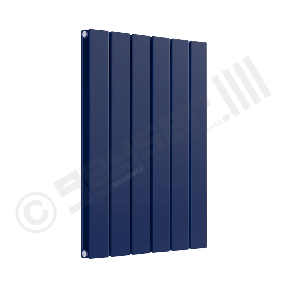 Cardiff Special Horizontal Double Panel Radiator 600mm x 440mm in Dark Sapphire Blue RAL 5003