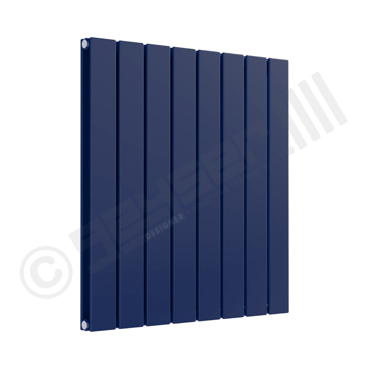 Cardiff Special Horizontal Double Panel Radiator 600mm x 588mm in Dark Sapphire Blue RAL 5003