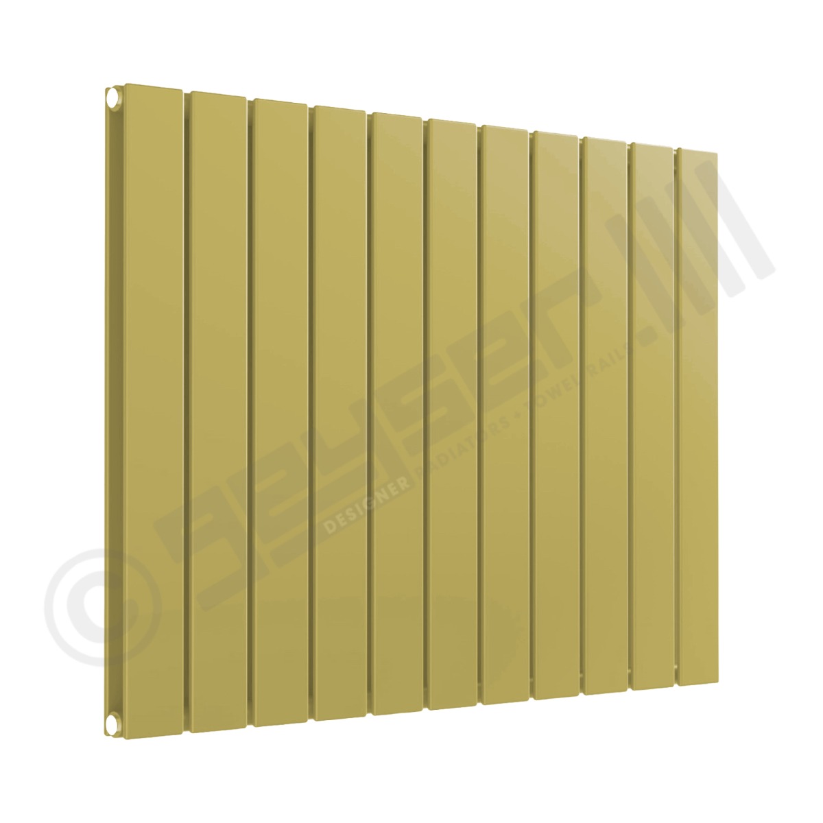 Cardiff Special Horizontal Double Panel Radiator 600mm x 810mm in Green Beige RAL 1000