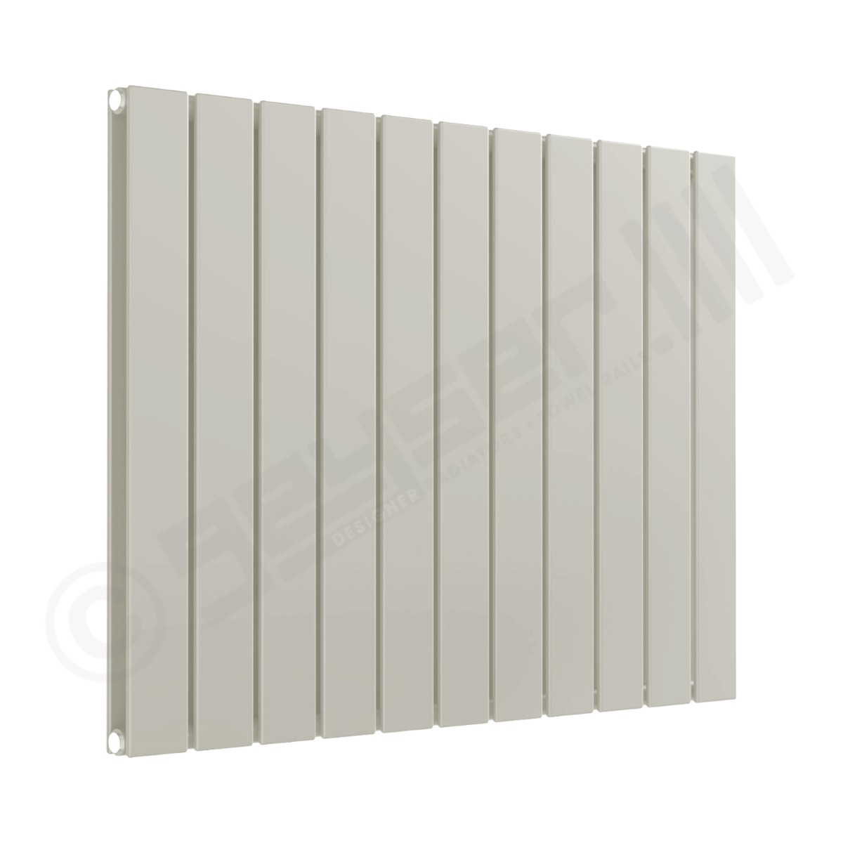 Cardiff Special Horizontal Double Panel Radiator 600mm x 810mm in Grey White RAL 9002