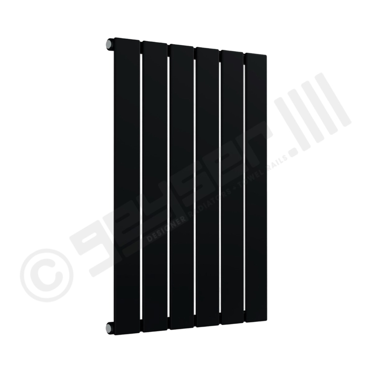 Cardiff Special Flat Horizontal Single Panel Designer Radiator 600mm x 440mm in Wine Red RAL 3005