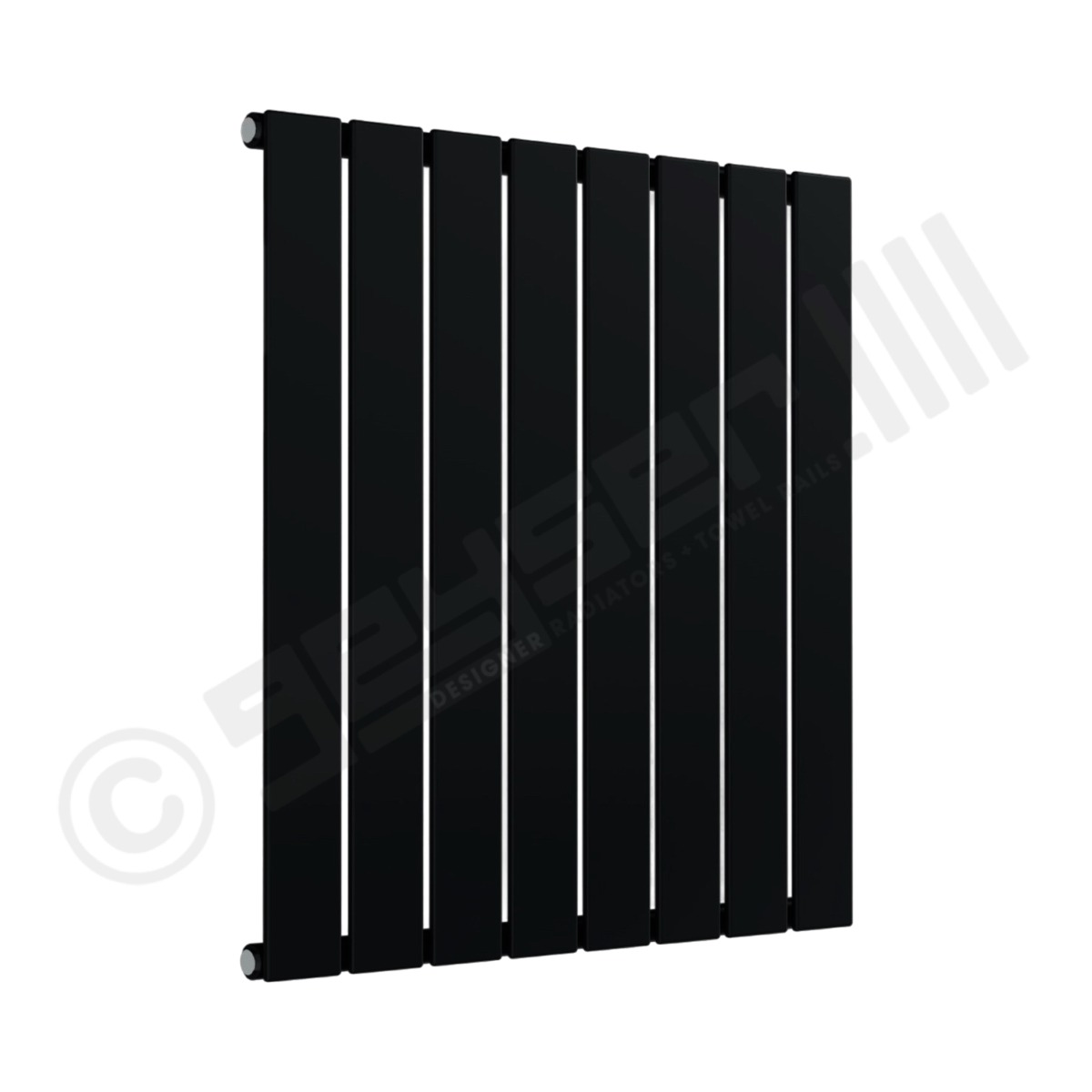 Cardiff Special Flat Horizontal Single Panel Designer Radiator 600mm x 588mm in Wine Red RAL 3005