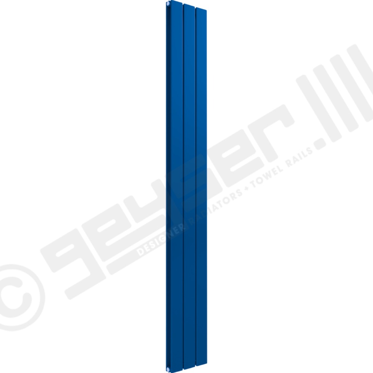 Cardiff Special Vertical Double Panel Radiator 1800mm x 218mm in Middle Sky Blue RAL 5015