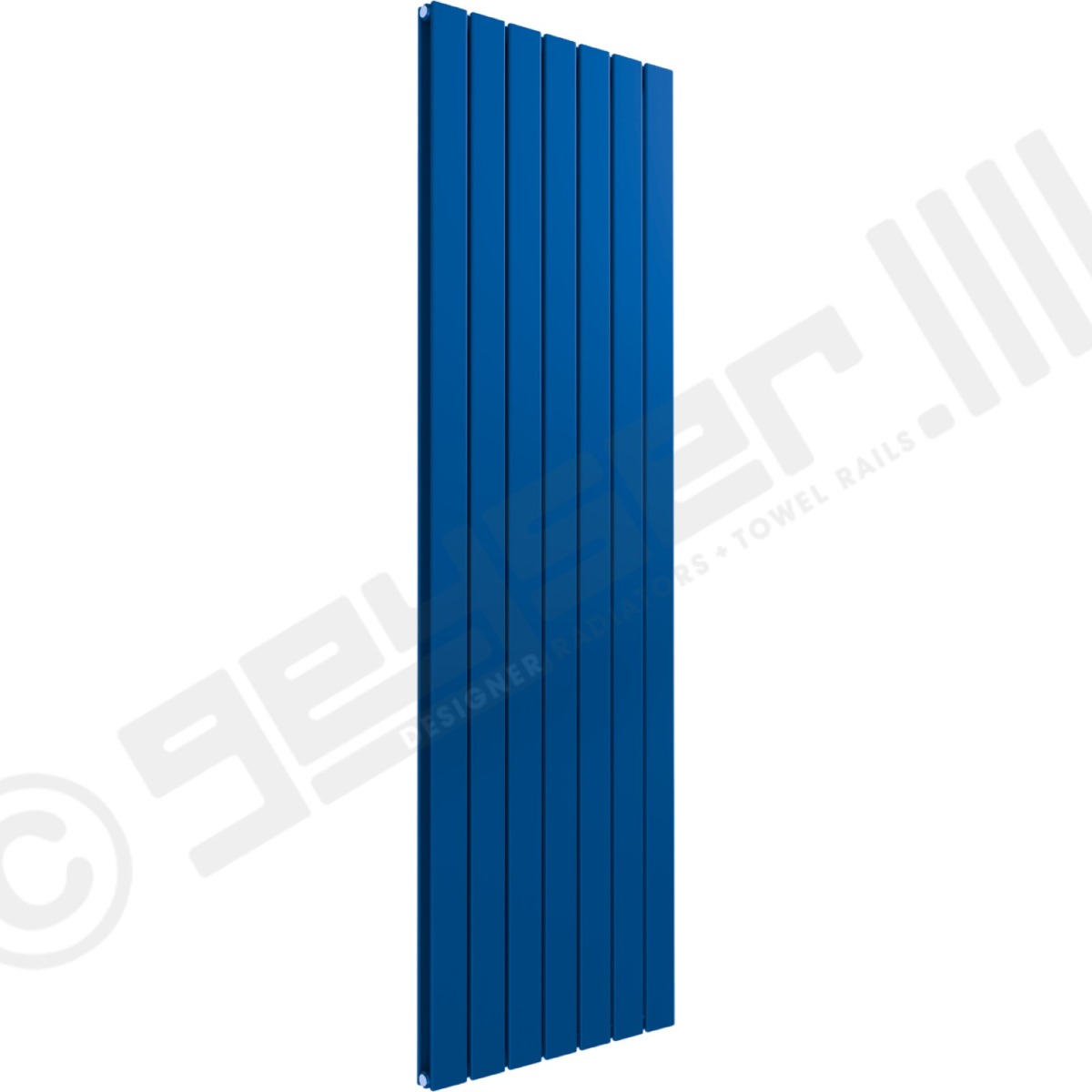 Cardiff Special Vertical Double Panel Radiator 1600mm x 514mm in Middle Sky Blue RAL 5015