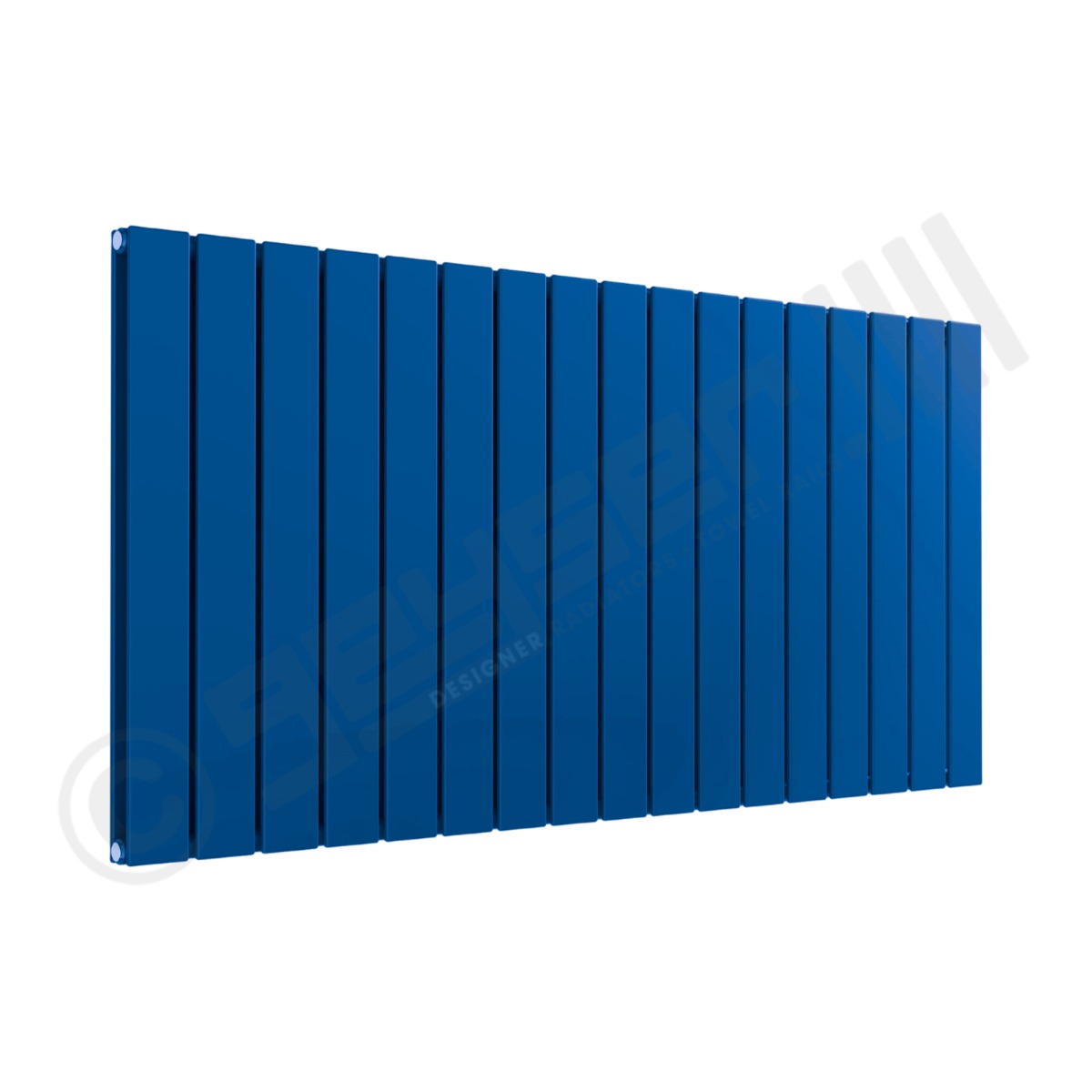 Cardiff Special Horizontal Double Panel Radiator 600mm x 1254mm in Middle Sky Blue RAL 5015