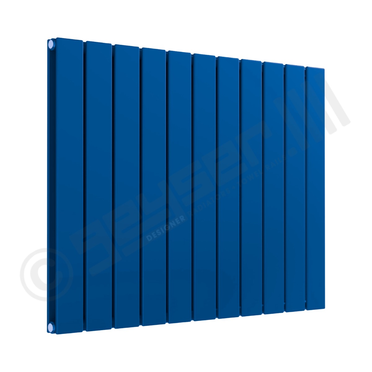 Cardiff Special Flat Horizontal Double Panel Designer Radiator 600mm x 810mm in Middle Sky Blue RAL 5015