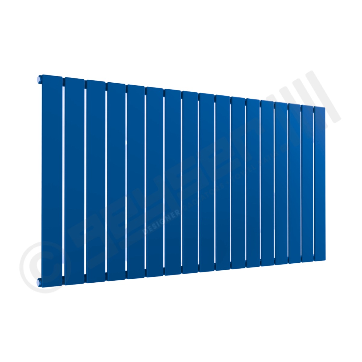Cardiff Special Horizontal Single Panel Radiator 600mm x 1254mm in Middle Sky Blue RAL 5015