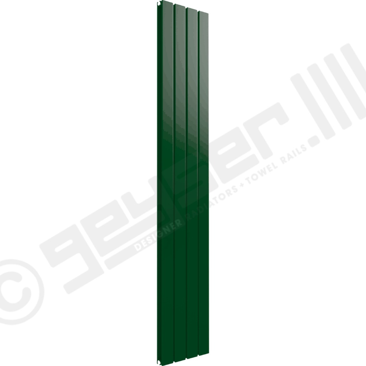 Cardiff Special Vertical Double Panel Radiator 1600mm x 292mm in Mint Green RAL 6029